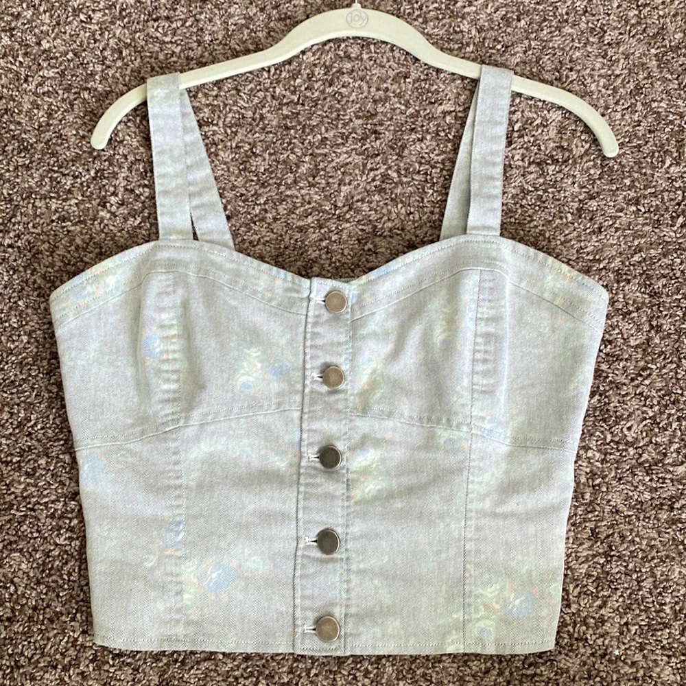 NORDSTROM BP Denim Crop Top
